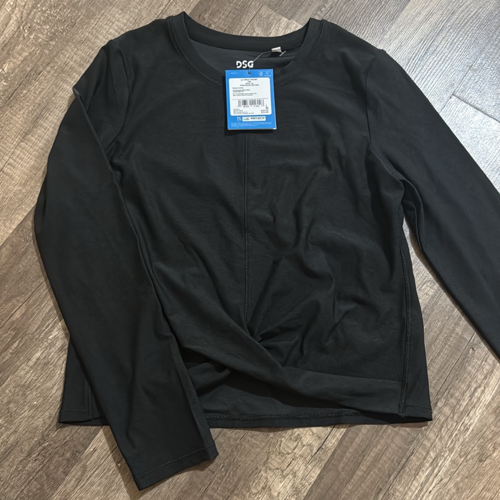 DSG Classic Black Crew Neck Top Girls 10-12